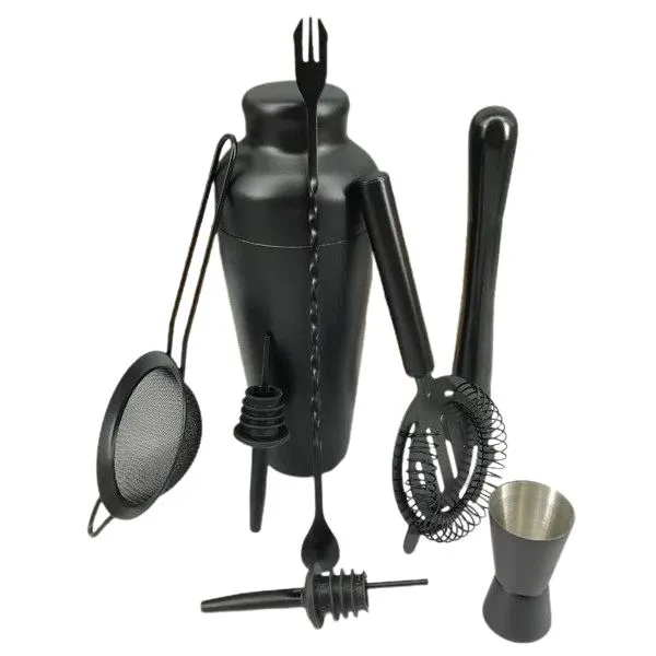 Tamamen Siyah Kokteyl Takımı