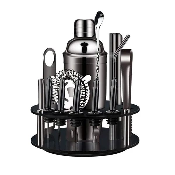 Siyah Standlı Kokteyl Takımı