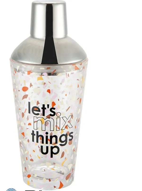 Kristal Cam Ölçekli Kokteyl Çalkalayıcı