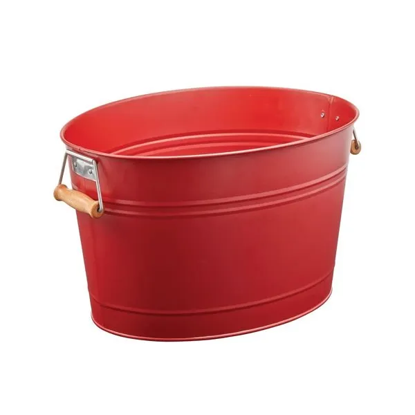 Galvanizli metal içecek küveti