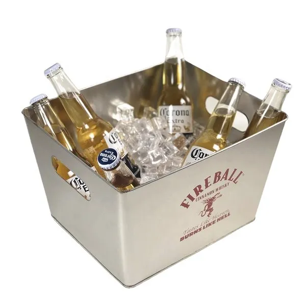 Galvanizli metal buz kovası