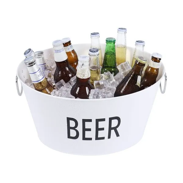 Büyük galvanizli içecek küveti